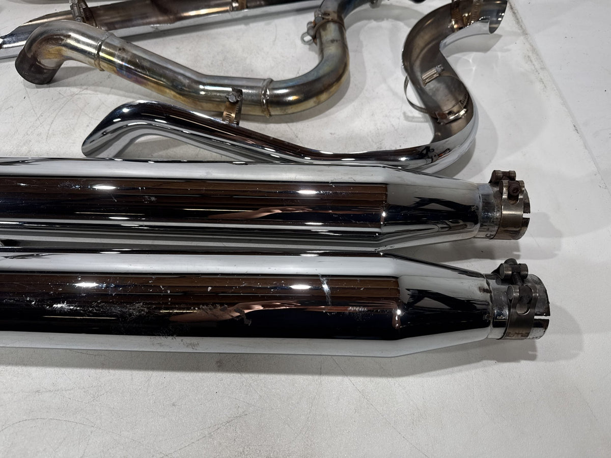 2002 Harley Electra Glide Touring Classic Exhaust Header Pipes Muffler RINEHART