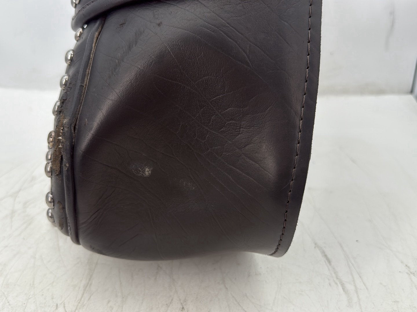 2006 Harley Softail FLSTCI Heritage Classic OEM Rear Left 1 Saddlebag Luggage Leather