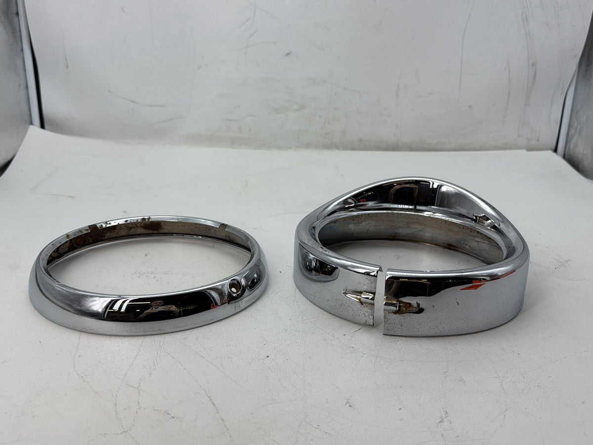 2008 Harley Road King Touring FLHR OEM Headlight Mount Bracket Ring Circle Trim