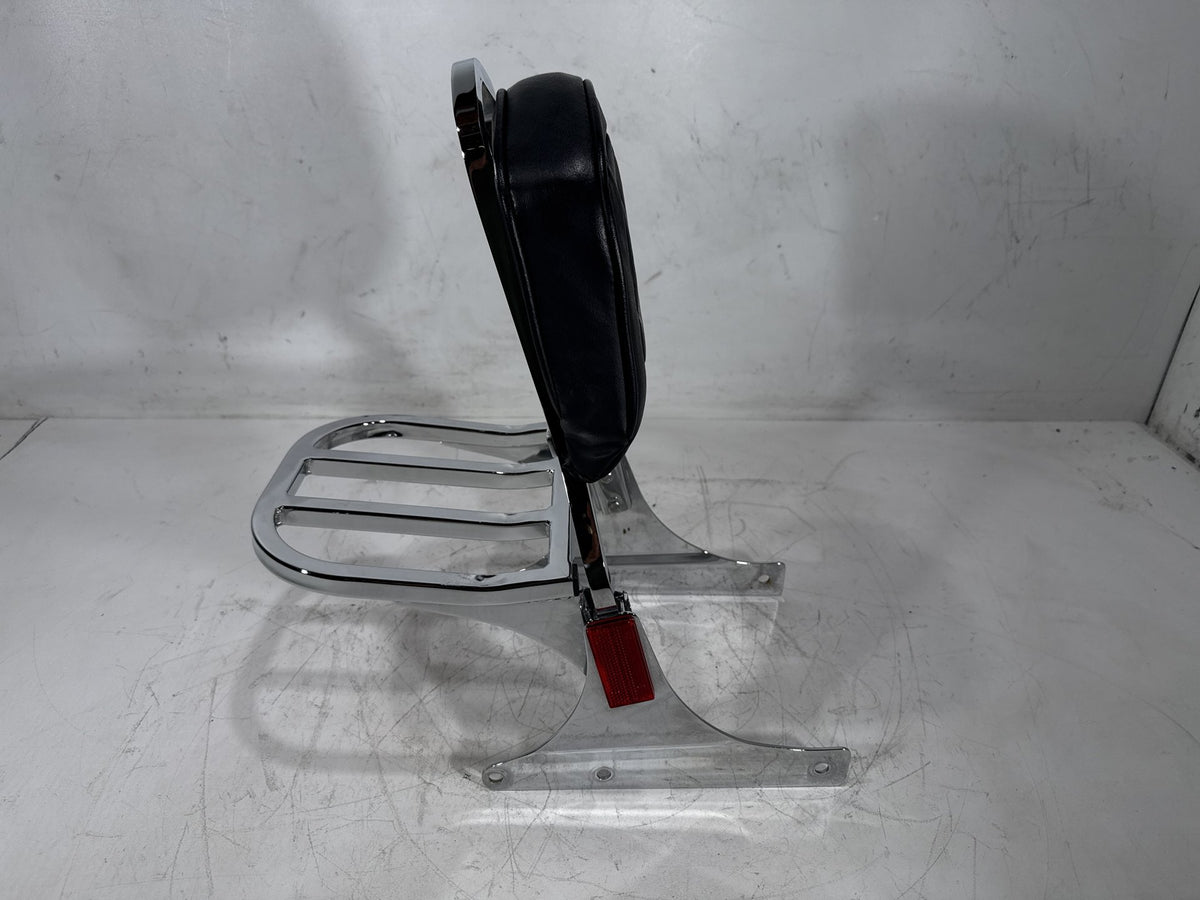 2002 Harley Heritage Softail Classic OEM Rear Sissy Bar w/ Backrest Cushion Pad