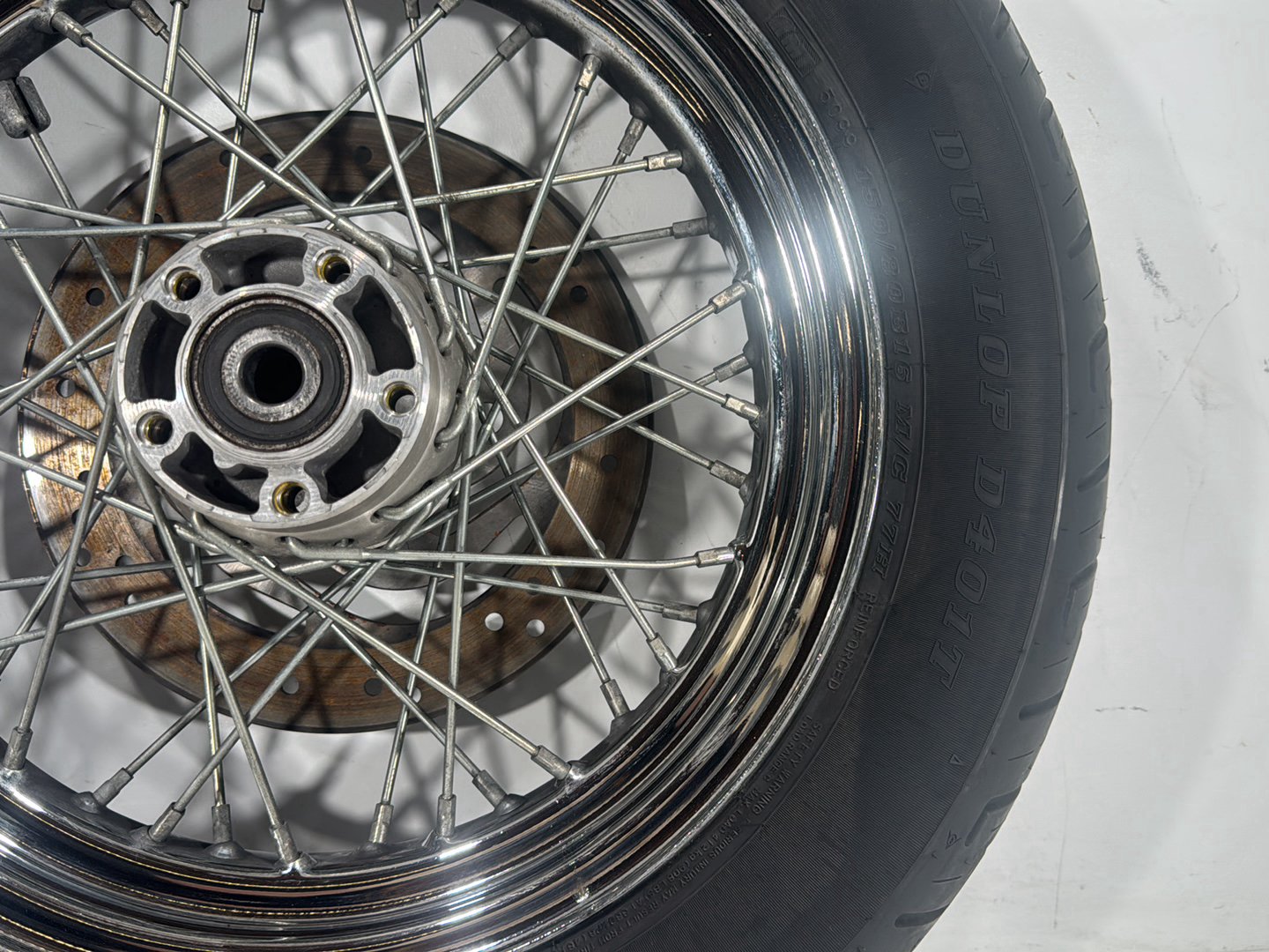2004 Harley Softail FLSTC Heritage Classic OEM Rear Wheel Rim Tire Spoked