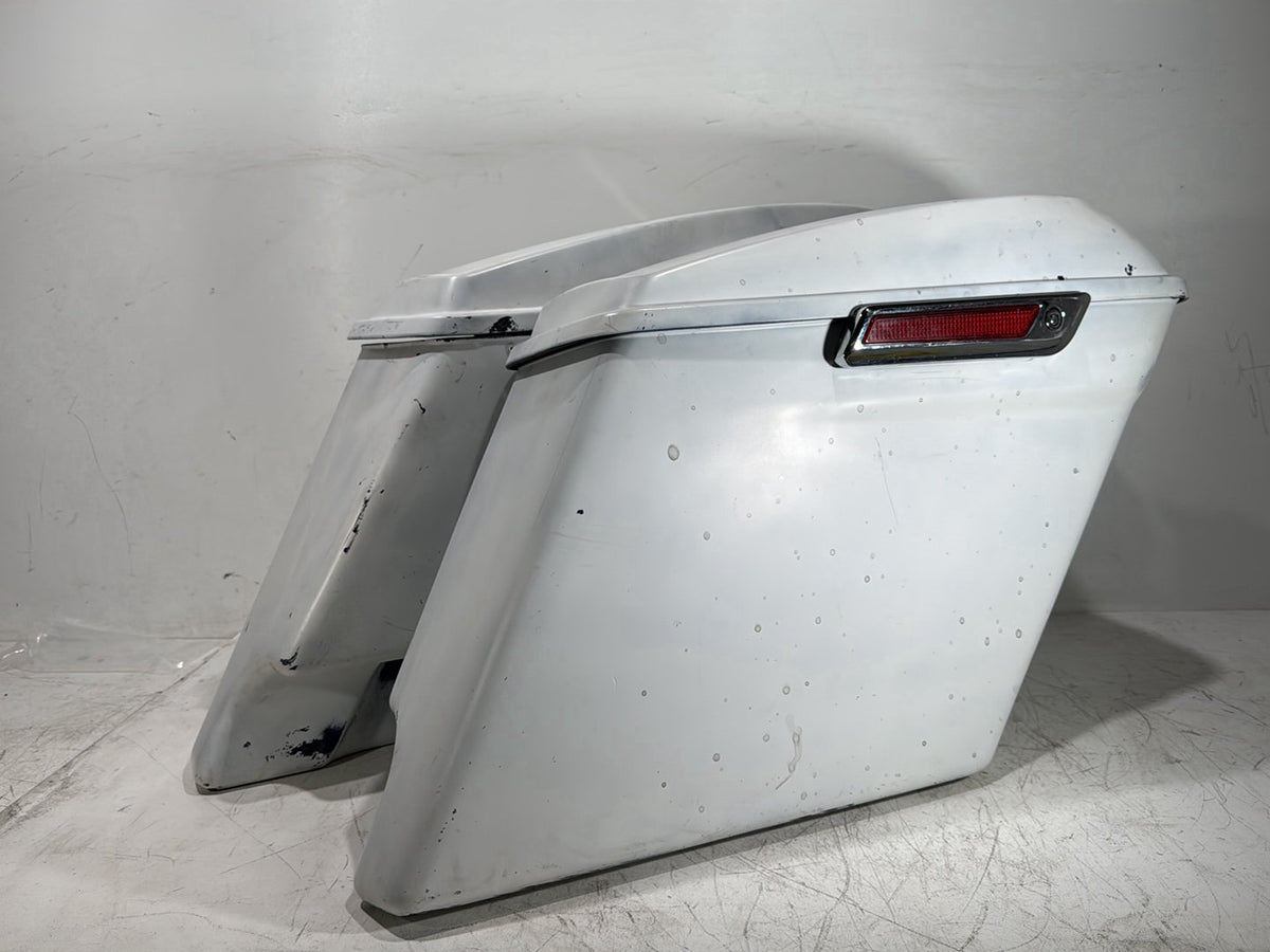 1996 Harley Road King Touring Police FLHPI OEM Left Right Saddlebags Luggage NOKey