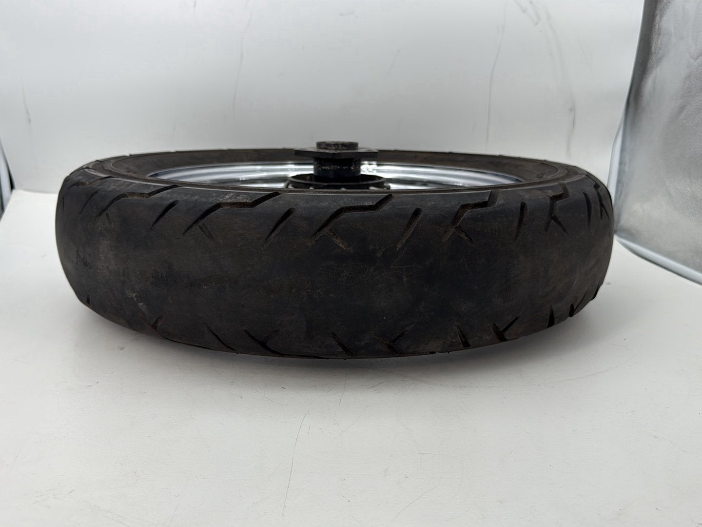 1993 Harley Sportster XLH883H Hugger 883 OEM Rear Wheel Rim Tire Spoked