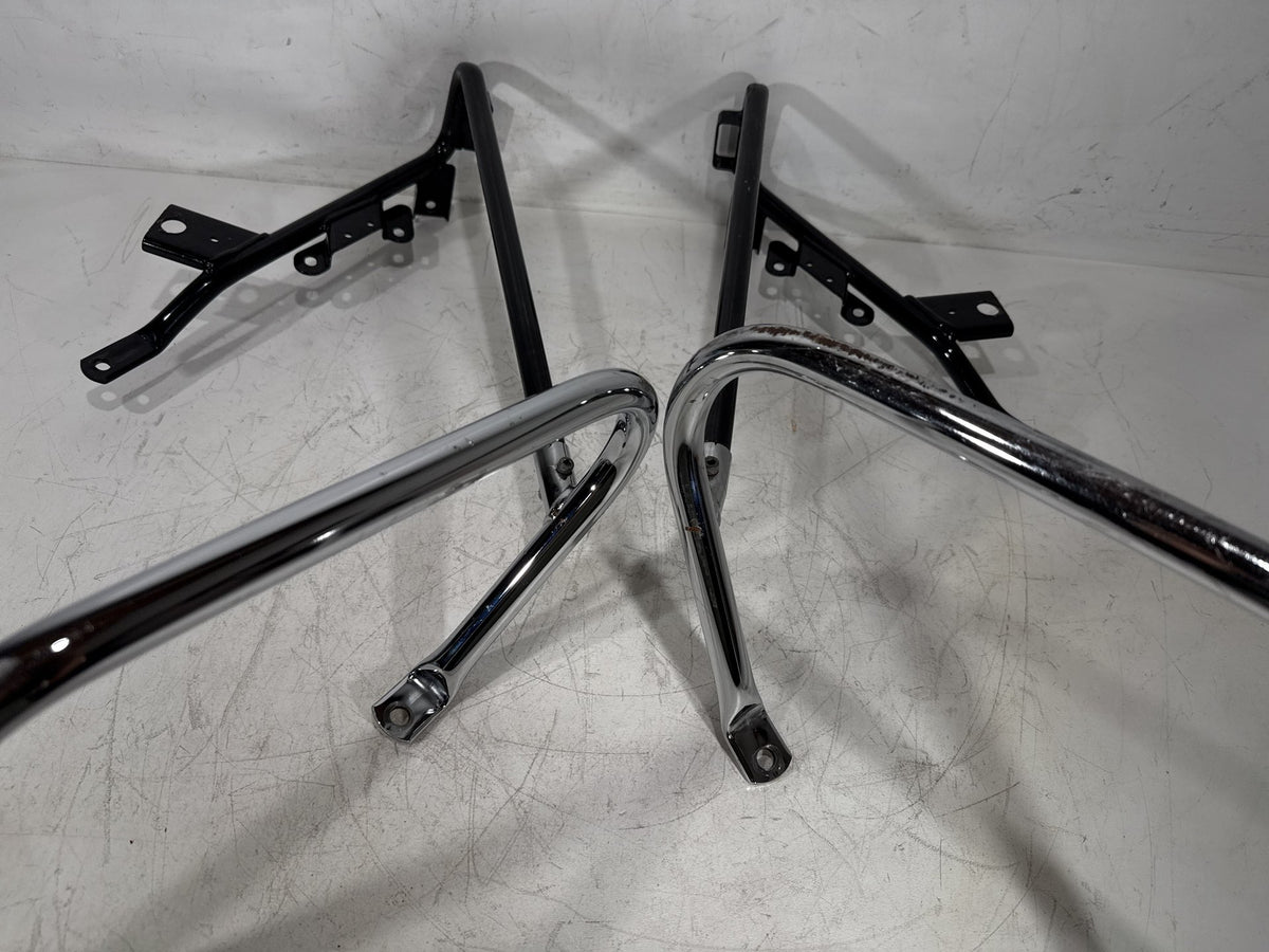 12 Harley Electra Glide Touring OEM Rear Left Right Saddlebag Guard Rails Bar