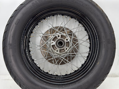 2013 Harley Forty-Eight Sportster 1200X OEM Rear Wheel Rim Tire Spoked