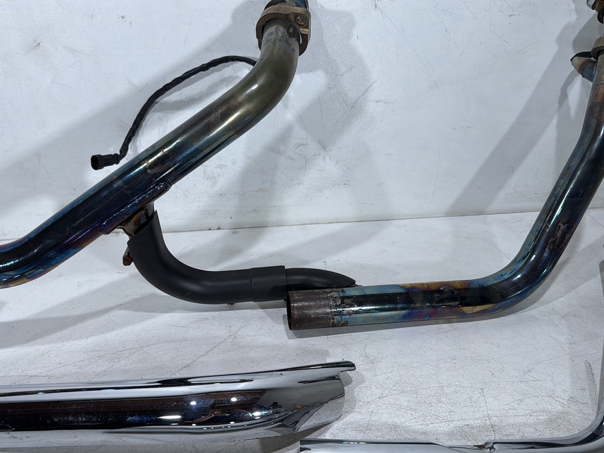 2006 Harley Dyna Super Glide FXDI OEM Exhaust Header Pipes Muffler