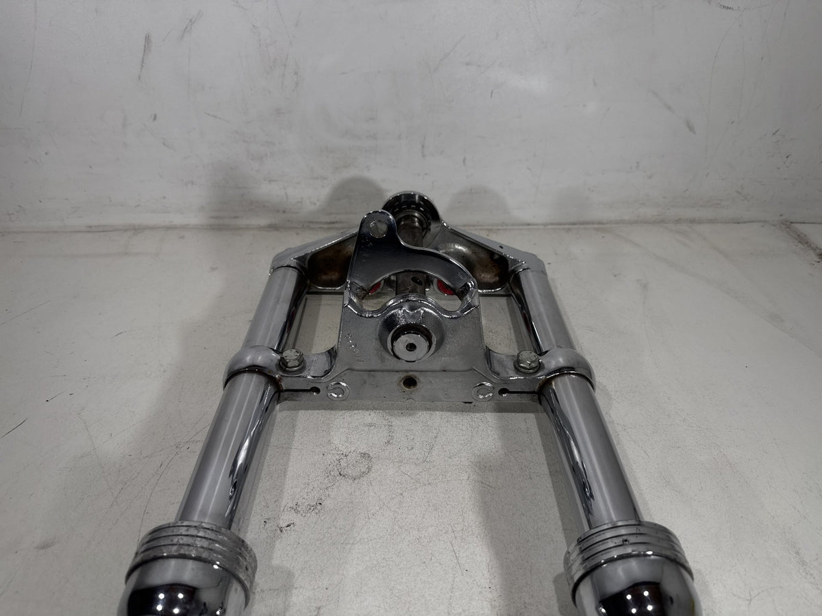 1994 Harley Softail Custom OEM Front Triple Tree Set & LH RH Fork Legs Sliders