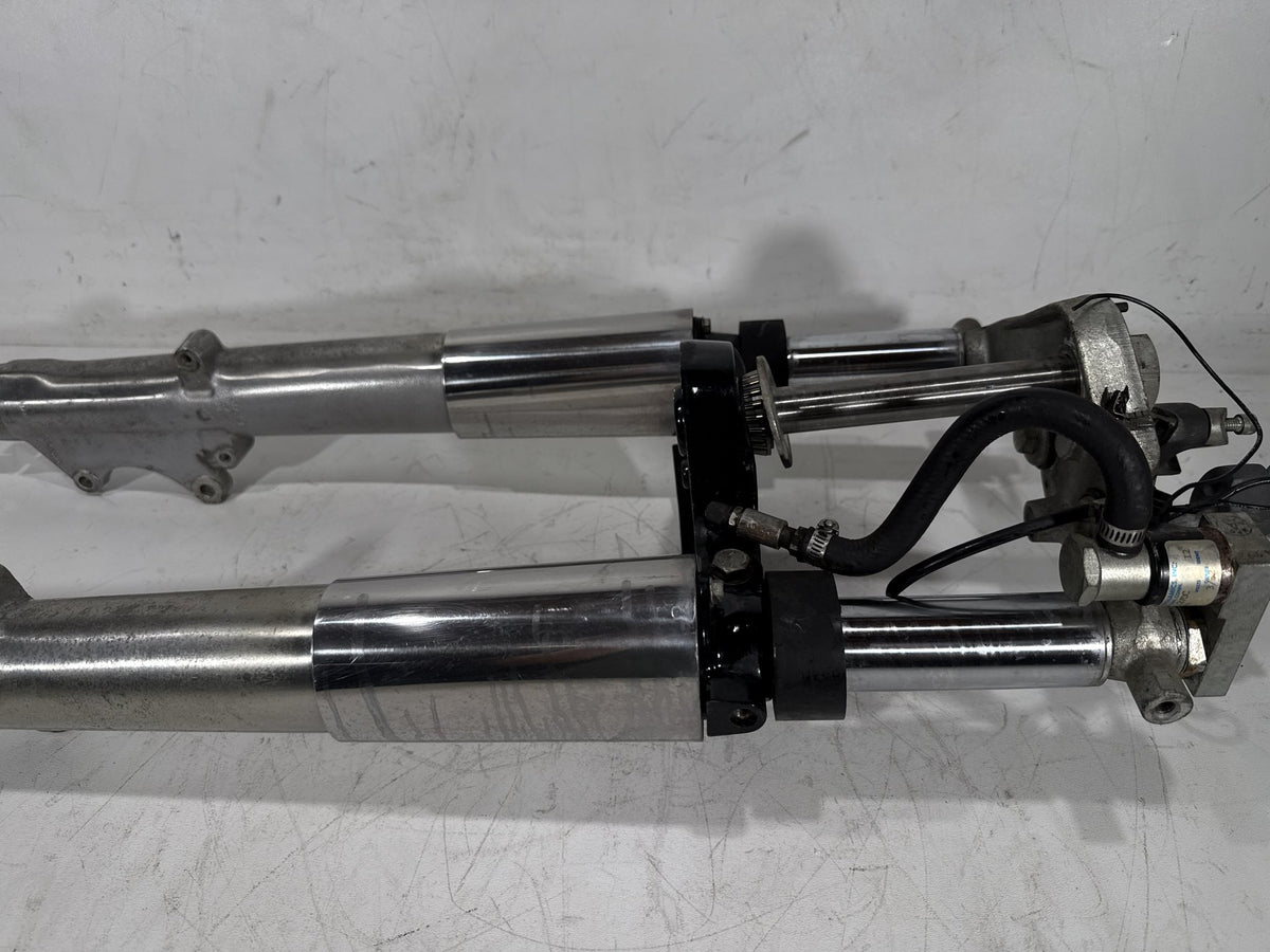 93 Harley Electra Touring Sport Front Triple Tree Set & LH RH Fork Legs Sliders