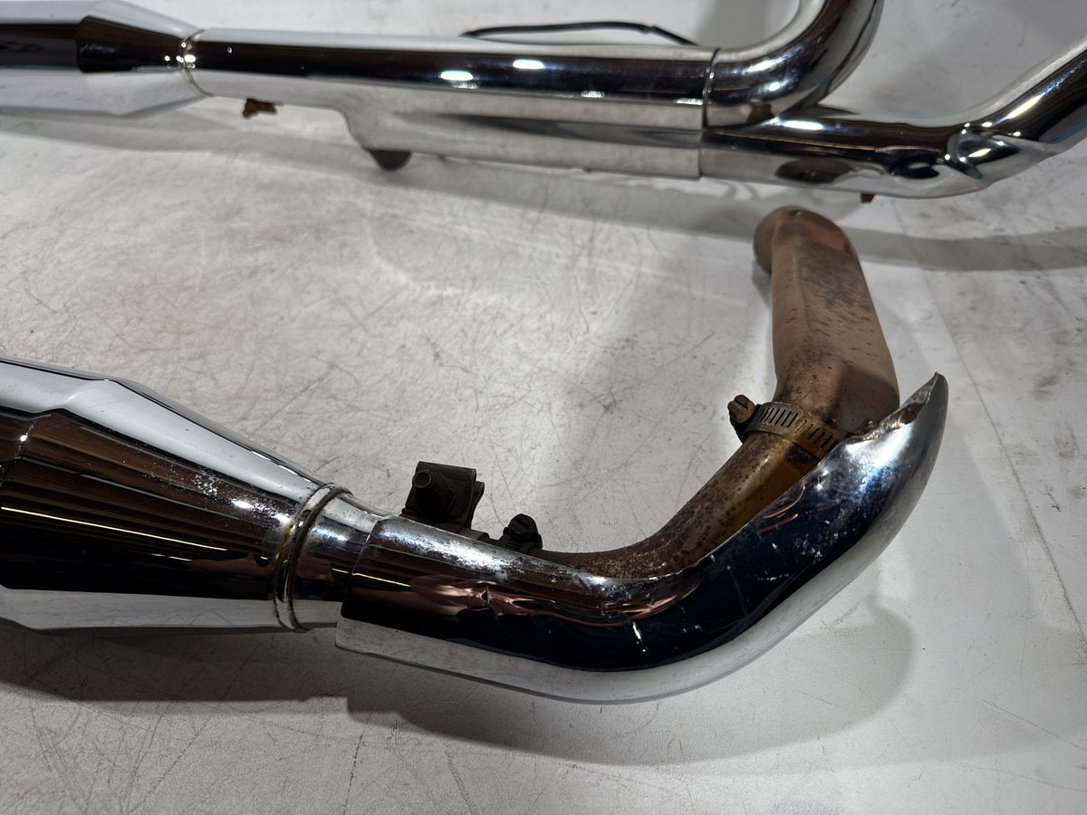 2013 Harley Electra Glide Touring FLHTCU Exhaust Header Pipes Muffler SHARK Road