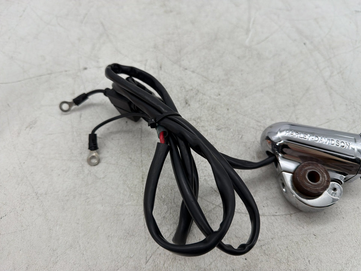 2001 Harley Fat Boy Softail FLSTFI OEM Handlebar Mounted Auxiliary Power Port