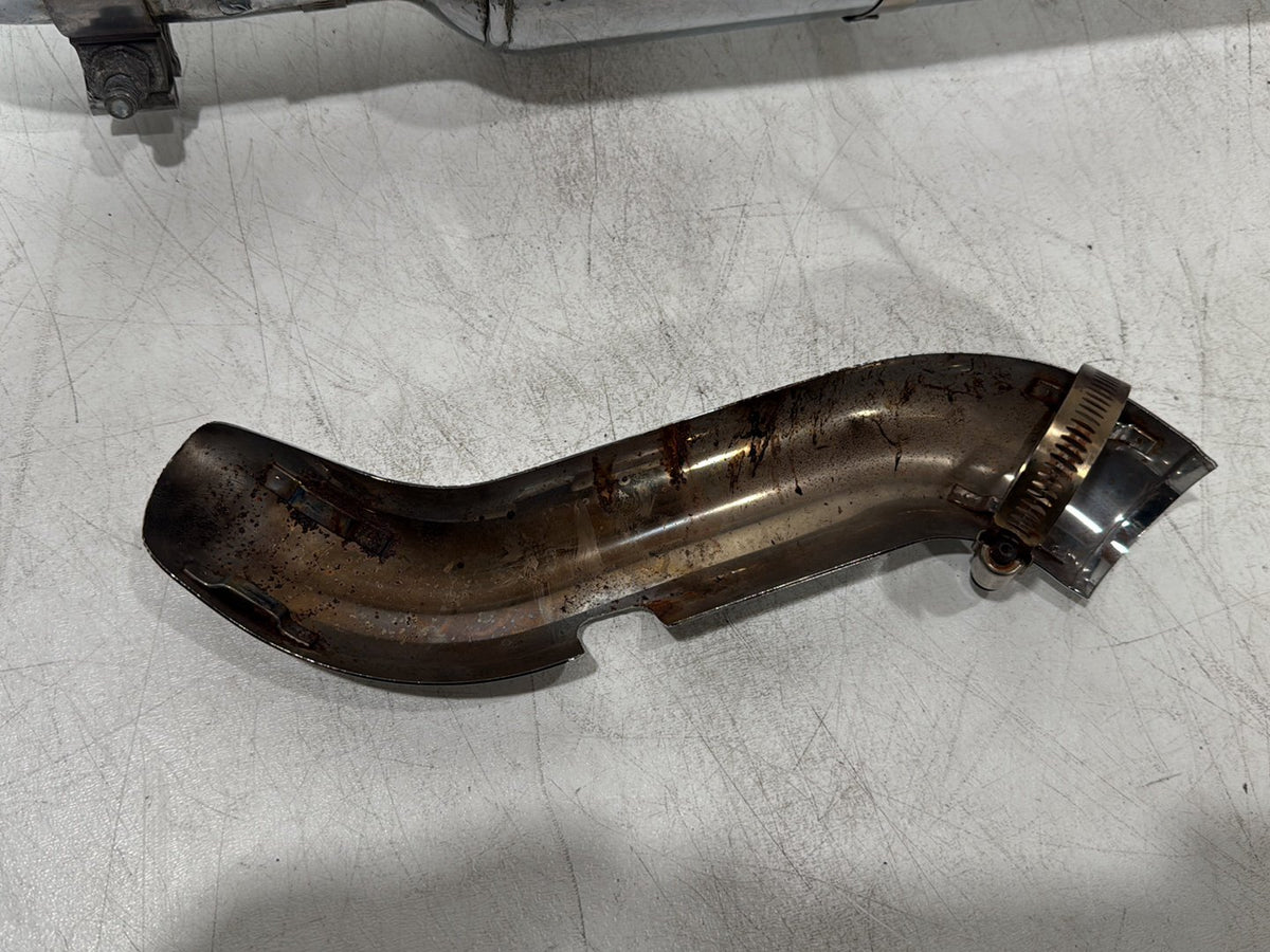 02 Harley Touring CVO Screamin Road King Exhaust 1 Pipe Muffler Silencer Slip On