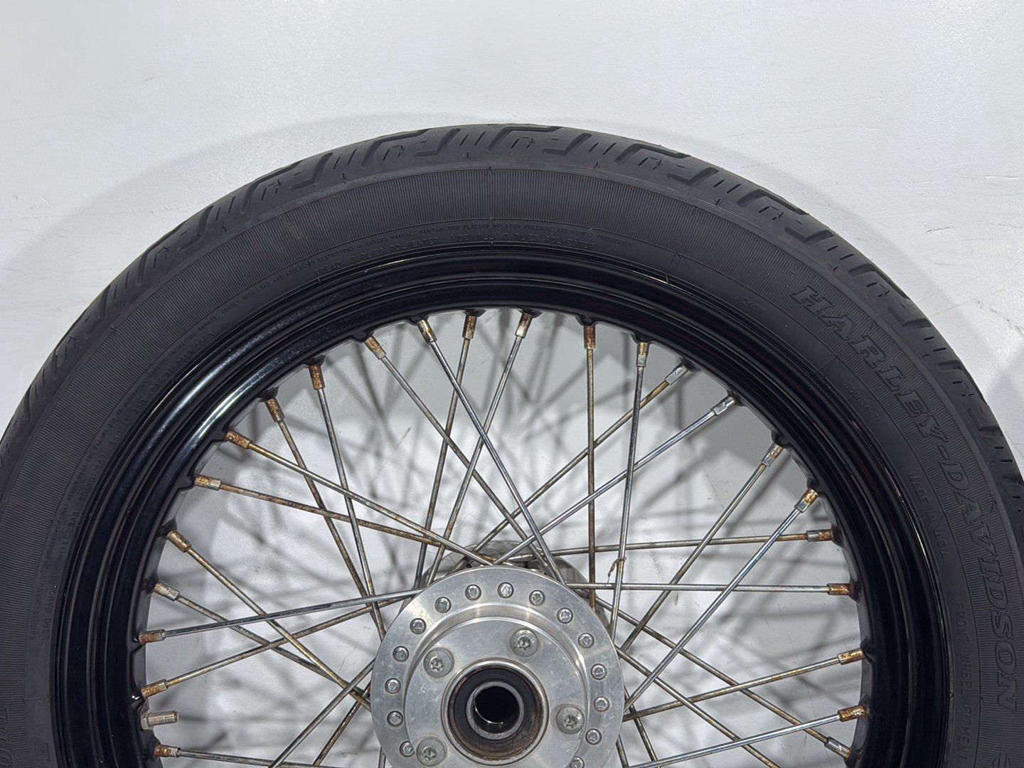 2009 Harley Dyna Street Bob FXDB OEM Front Rear Wheel Rim Tire Spoked 17" 19"