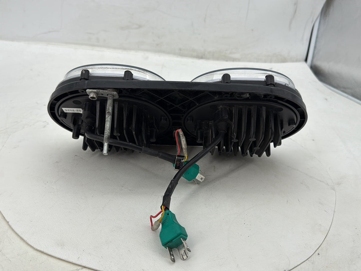 2005 Harley Road Glide Touring FLTRI Headlight Headlamp Head Lamp Light LED Dual