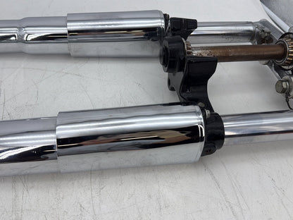 2006 Harley Softail FLSTCI Heritage Classic OEM Front Triple Tree Set & LH RH Fork Legs Sliders
