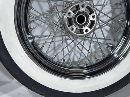2008 Harley Softail Deluxe FLSTN OEM Front Rear Wheel Rim Tire Spoked