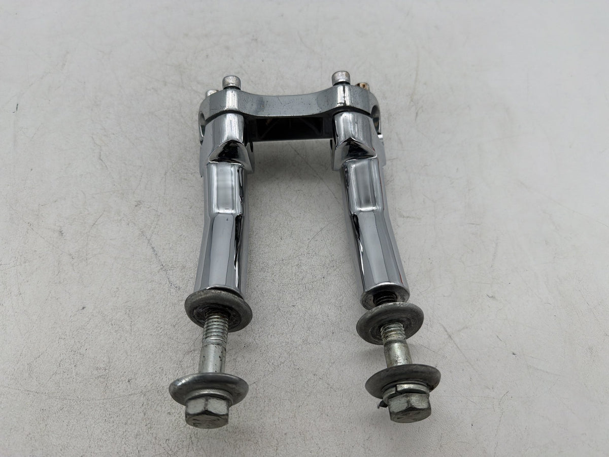 2001 Harley Softail Standard FXST OEM Front Handlebar Riser Top Clamp Chrome