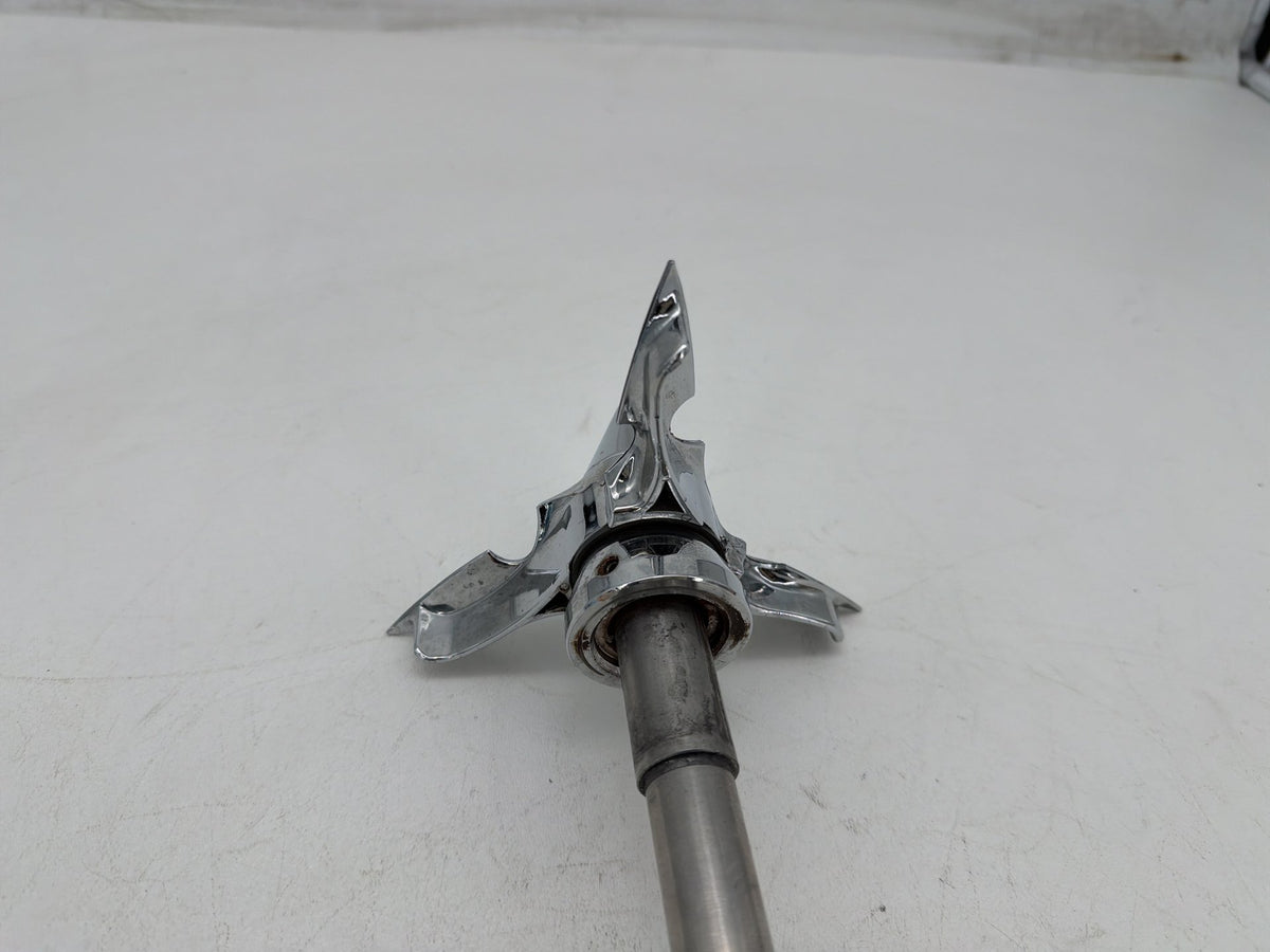 2001 Harley Softail Standard OEM Front Wheel Axle Bolt Shaft w/ Spearhead Caps