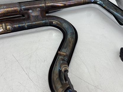 2010 Harley Dyna Fat Bob FXDF Exhaust Header Pipes Vance & Hines SCRATCHED