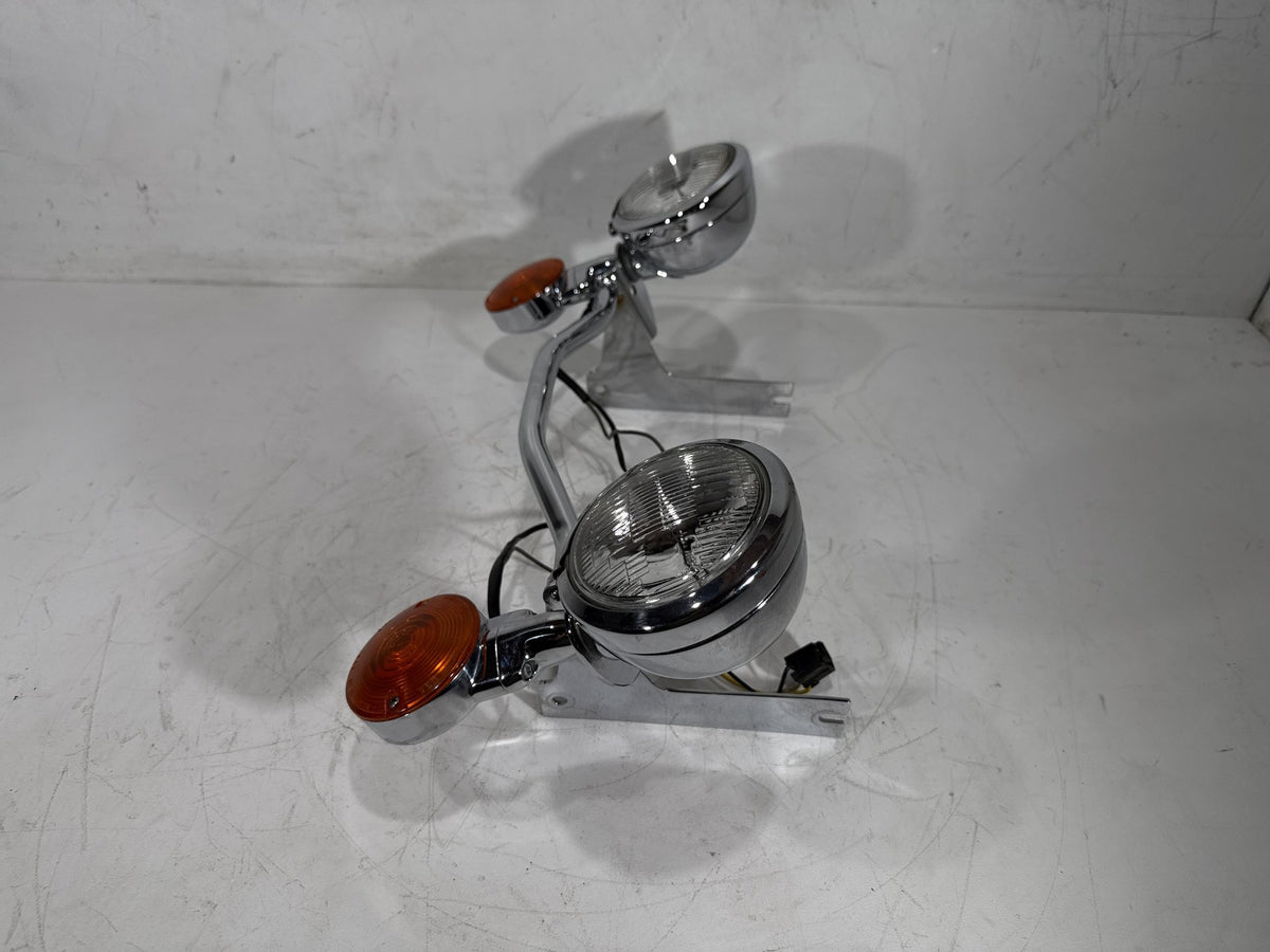1993 Harley Electra Touring Sport OEM Front Turn Signal Indicators Aux Light Bar