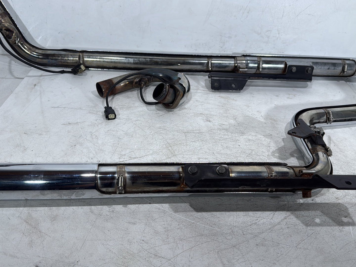 2015 Harley Softail Deluxe FLSTN OEM Exhaust Header Pipes Muffler Vance & Hines