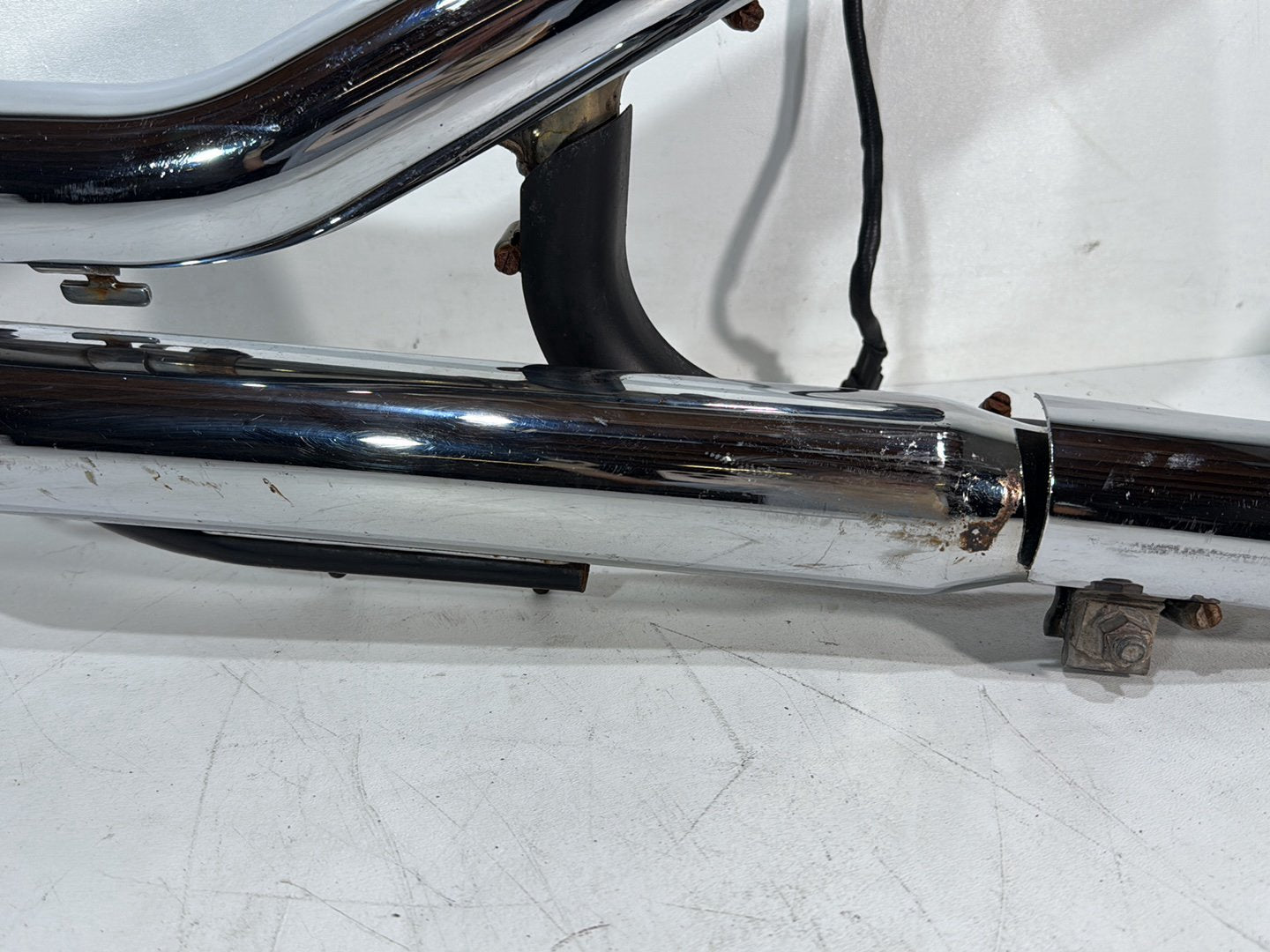 2008 Harley Dyna FXDL Low Rider Anniversary OEM Exhaust Header Pipes Muffler