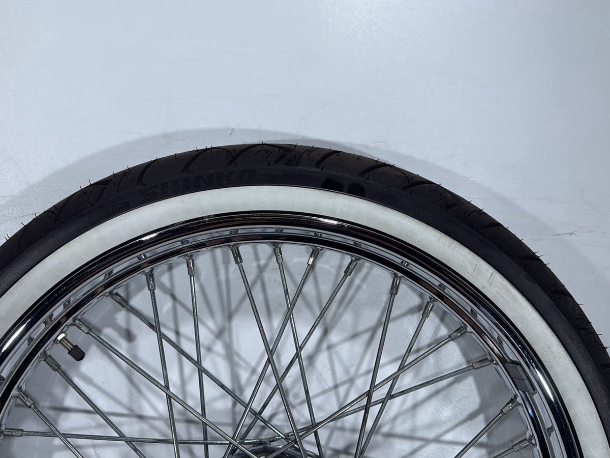 2003 Harley Softail Deuce FXSTD OEM Front Wheel Rim Tire Spoked
