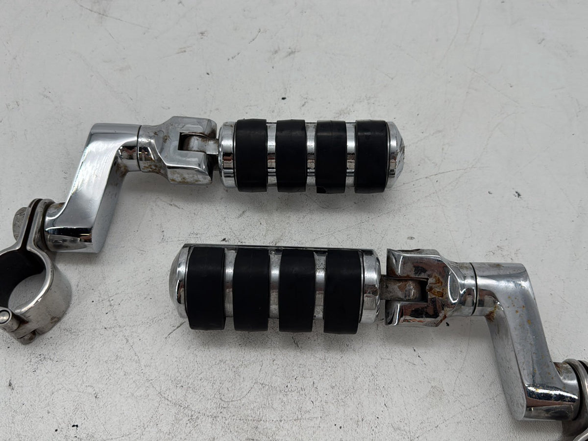 96 Harley Road King Touring Police Front Right Left Highway Foot Pegs Kuryakyn