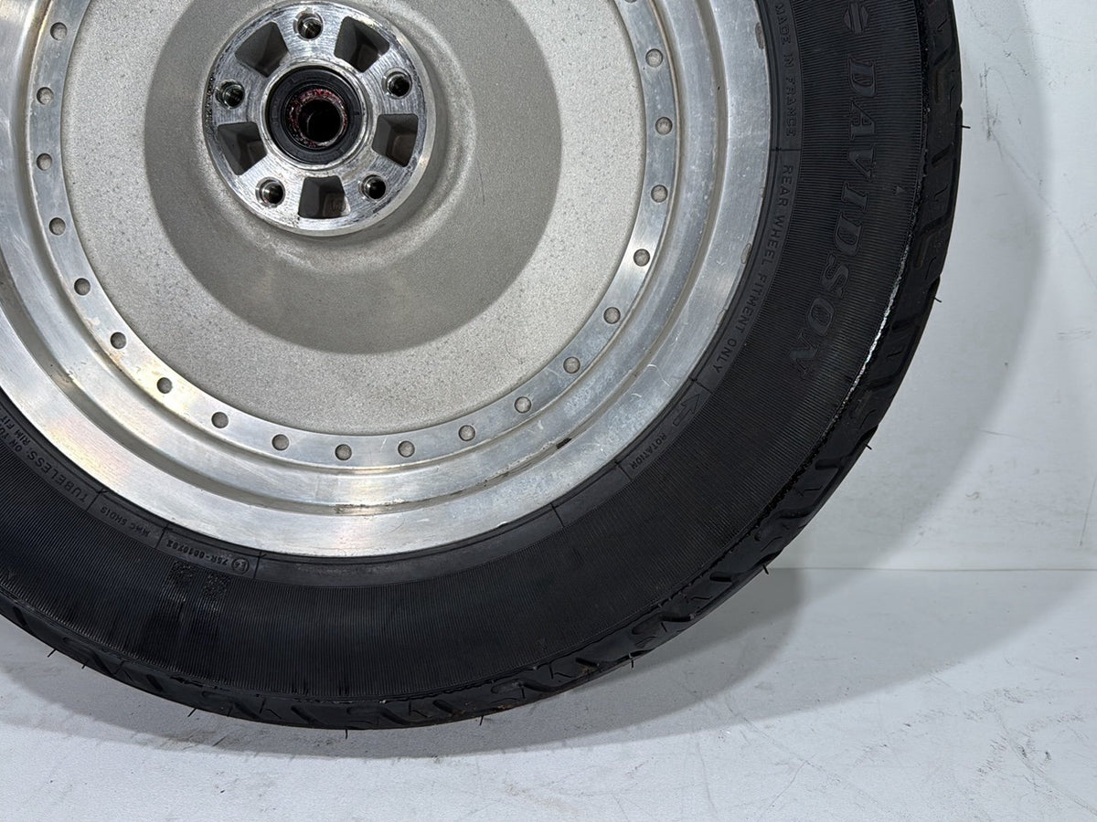 1997 Harley Softail Fat Boy FLSTF OEM Rear Wheel Rim Tire MT90B16 74H, 16"