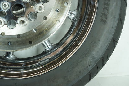 2007 - 2012 Harley-Davidson Touring CVO Electra Screamin Eagle Front Wheel Rim Tire 130/90B16