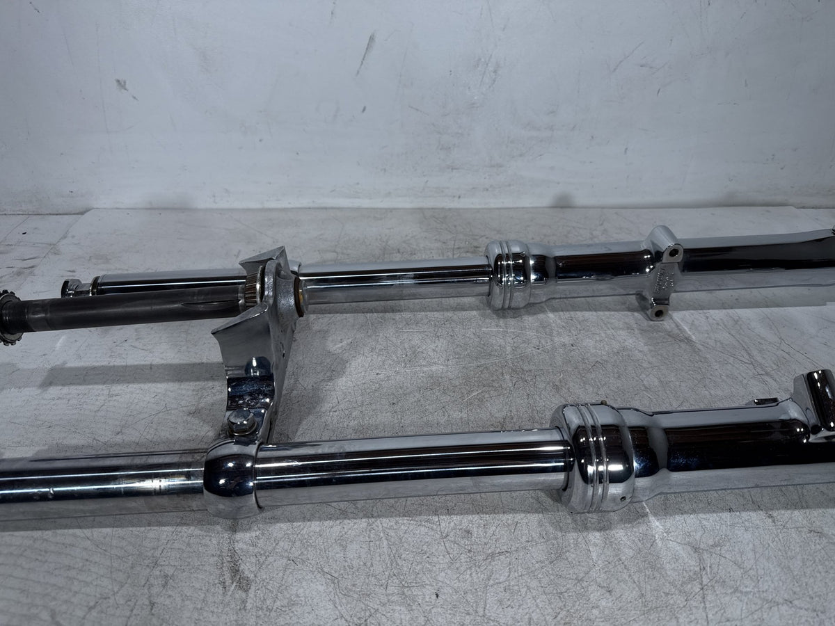 2002 Harley Dyna Wide Glide FXDWG OEM Front Left & Right Fork Legs Sliders