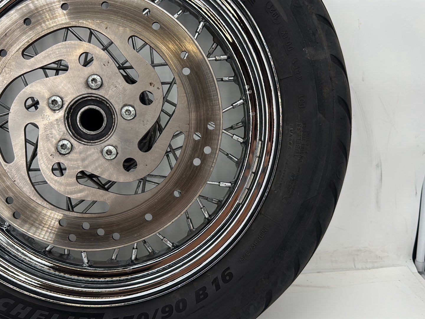 2007 Harley Softail Heritage Classic FLSTC OEM Rear Wheel Rim Tire Spoked