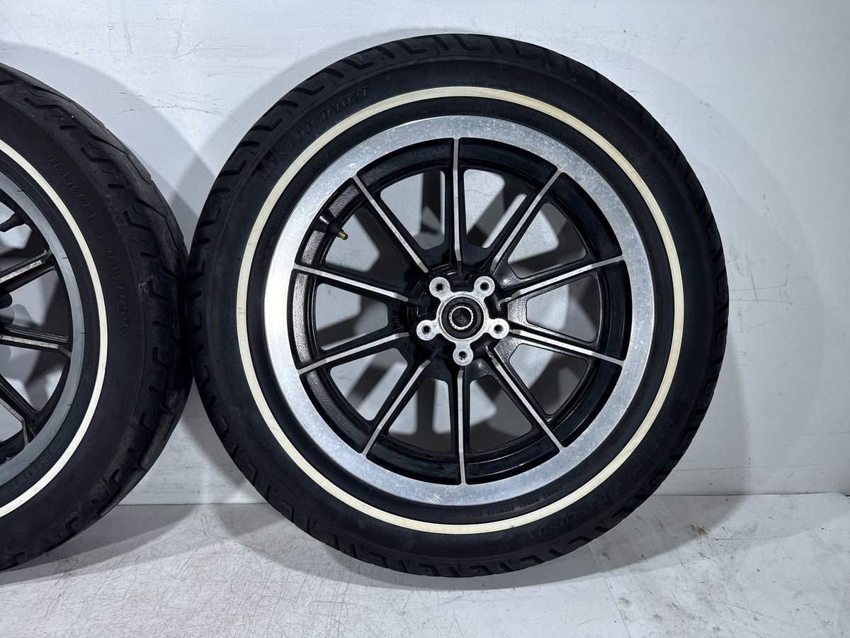 1995 Harley Electra Glide Touring FLHT Front & Rear Wheel Rim Tire MT90B16 16"