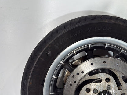 1999 - 2006 Harley-Davidson Touring Road King Police Front Wheel Rim Tire MT90B16 72H, Dunlop, 16"