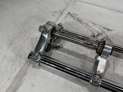 2004 Harley Dyna Super Glide FXDI OEM Front Triple Tree Set & LH RH Fork Legs Sliders
