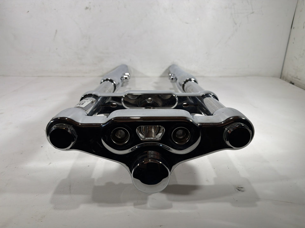 2001 Harley Softail Deuce FXSTD Front Triple Tree Set & LH RH Fork Legs Sliders