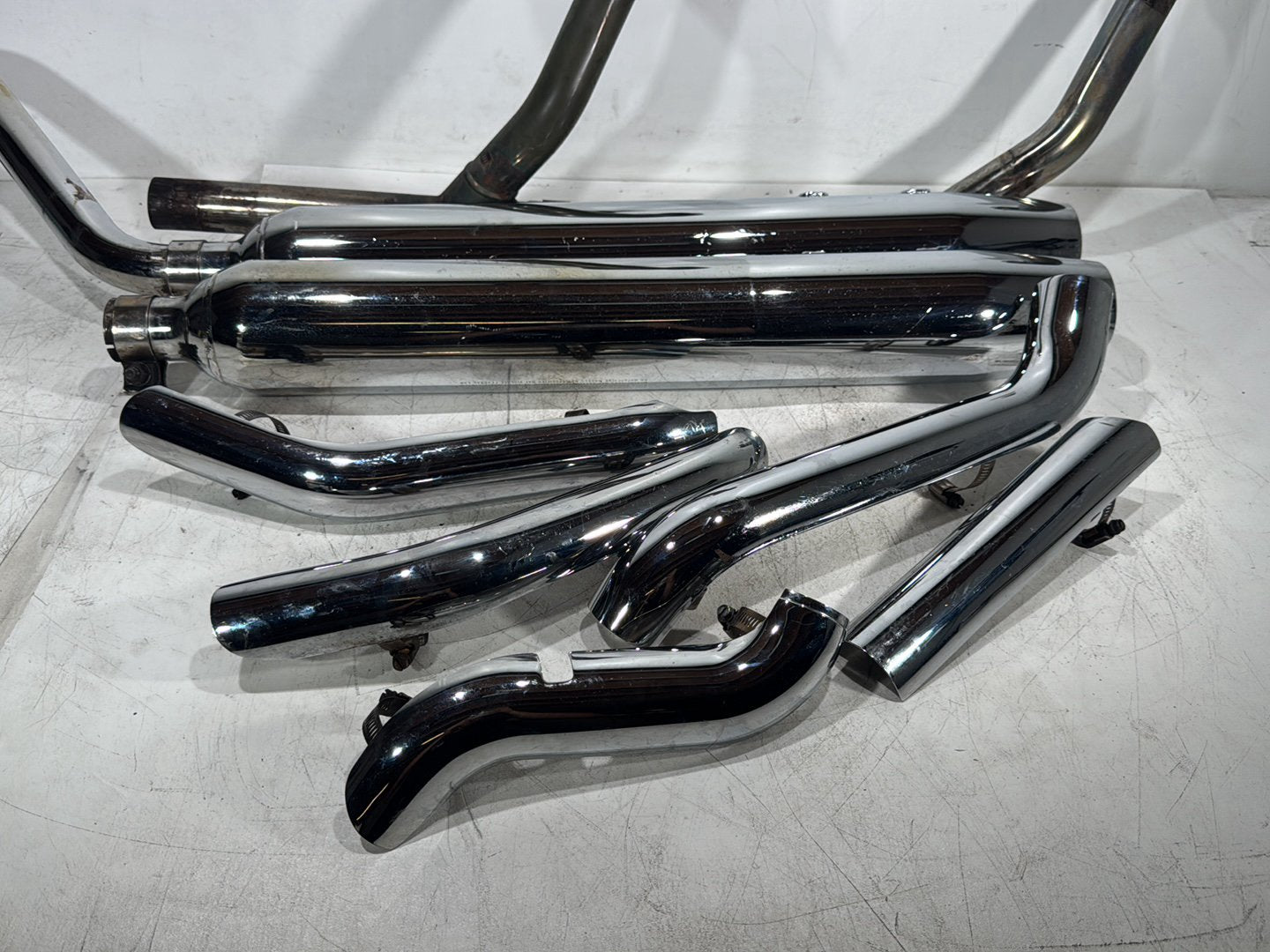 1998 Harley Touring FLHTCUI Electra Glide Ultra OEM Exhaust Header Pipes Muffler