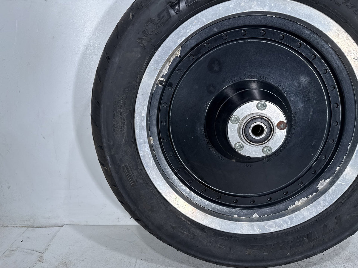 2001 Harley Fat Boy Softail FLSTF OEM Front Wheel Rim Tire 130/90B16 16"