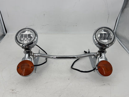 2008 Harley Touring FLHT Electra Glide OEM Front Turn Signal Indicators Aux Light Bar