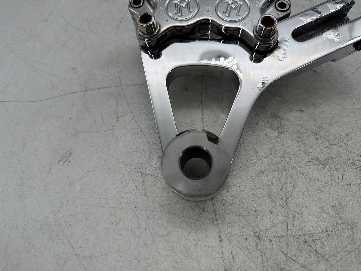 2002 Harley Dyna Wide Glide Rear Back Brake Caliper Bracket performance Peeling