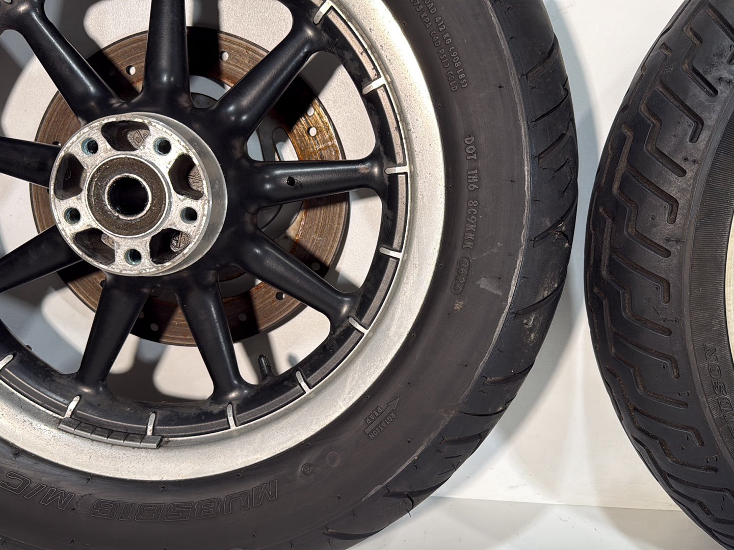 2007 - 2012 Harley-Davidson Touring Electra Glide Ultra Front & Rear Wheel Rim Tire 43402-00B