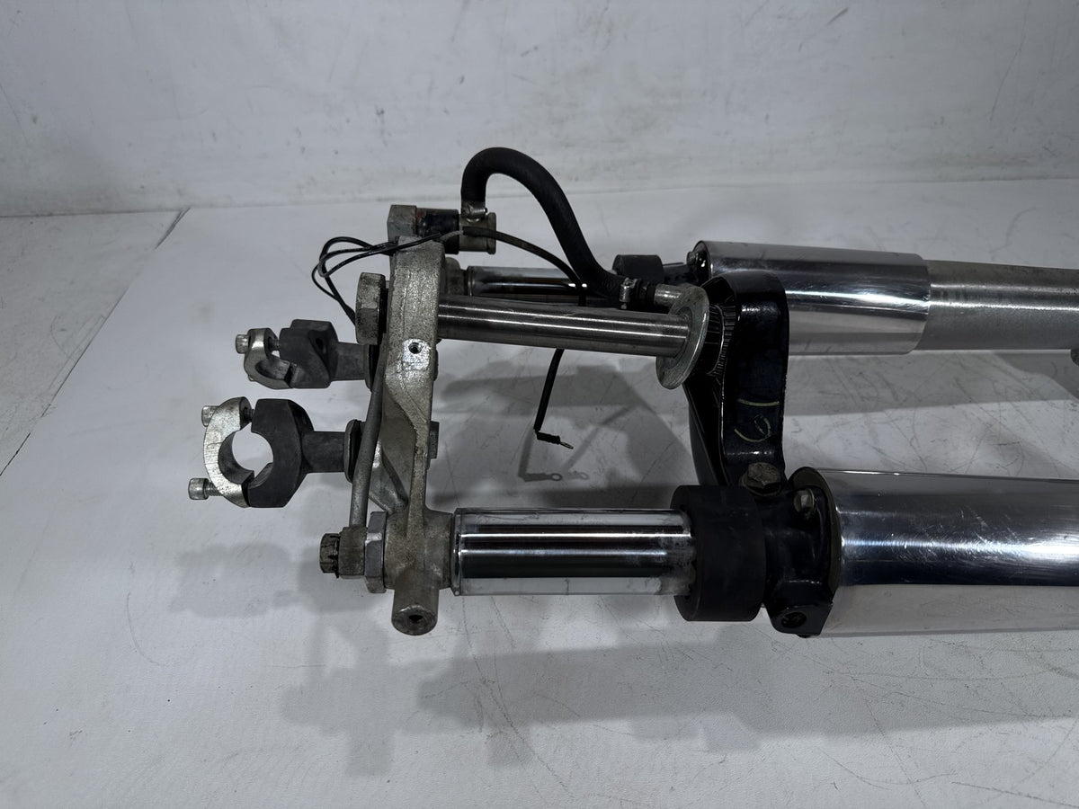 93 Harley Electra Touring Sport Front Triple Tree Set & LH RH Fork Legs Sliders