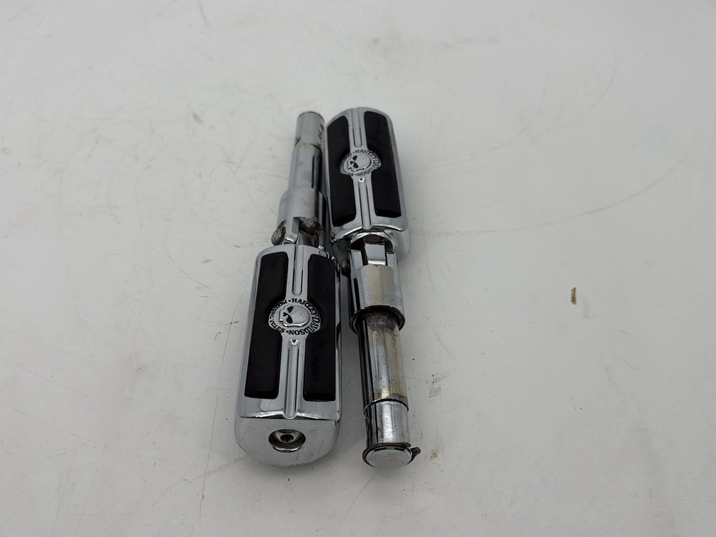 2009 Harley Sportster XL1200C 1200 Custom OEM Left & Right Driver Step Foot Rest Pegs