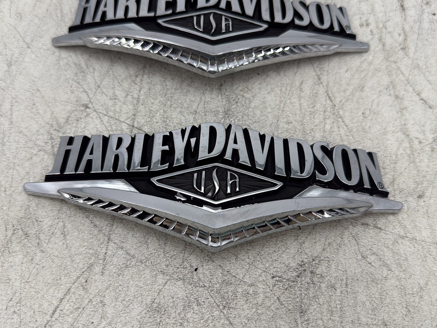 2016 Harley Road King Touring FLHR OEM Fuel Tank Badges Trim Logo Sticker