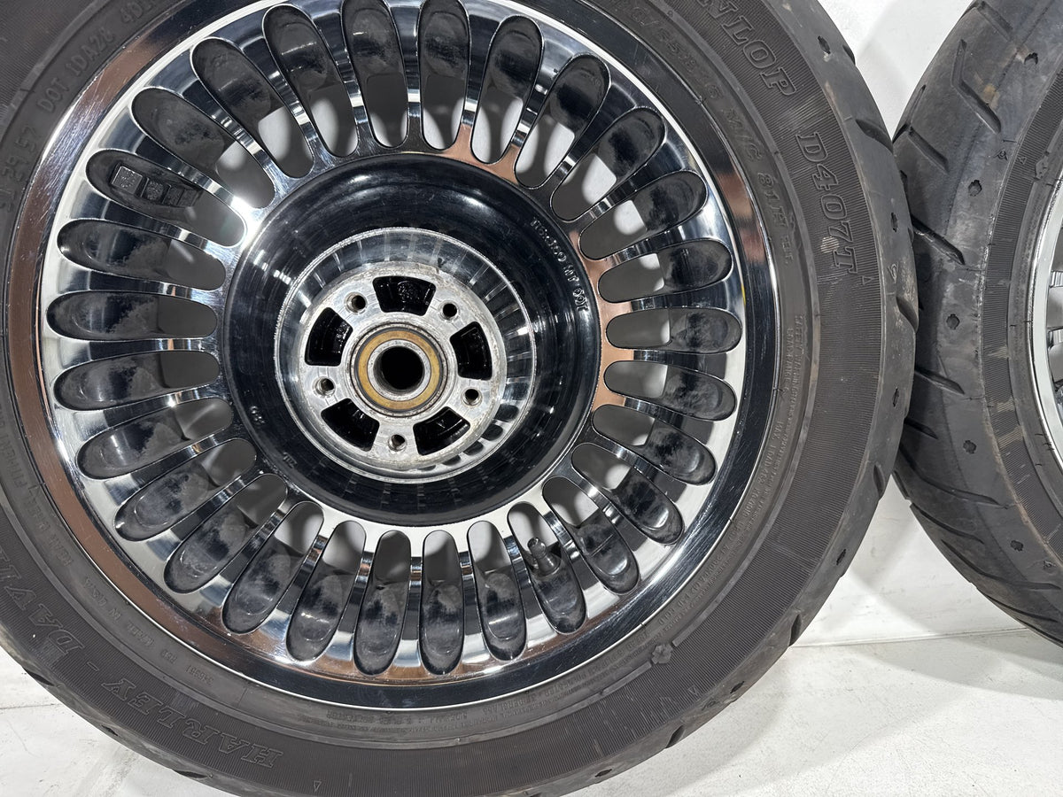 2011 Harley Electra Glide Touring Ultra OEM Front & Rear Wheel Rim Tire 16" 17"