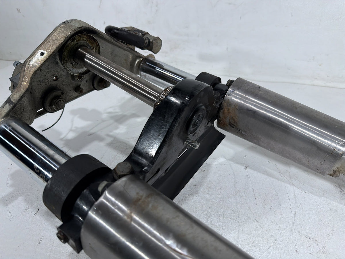 91 Harley Electra Glide Touring Front Triple Tree Set & LH RH Fork Legs Sliders