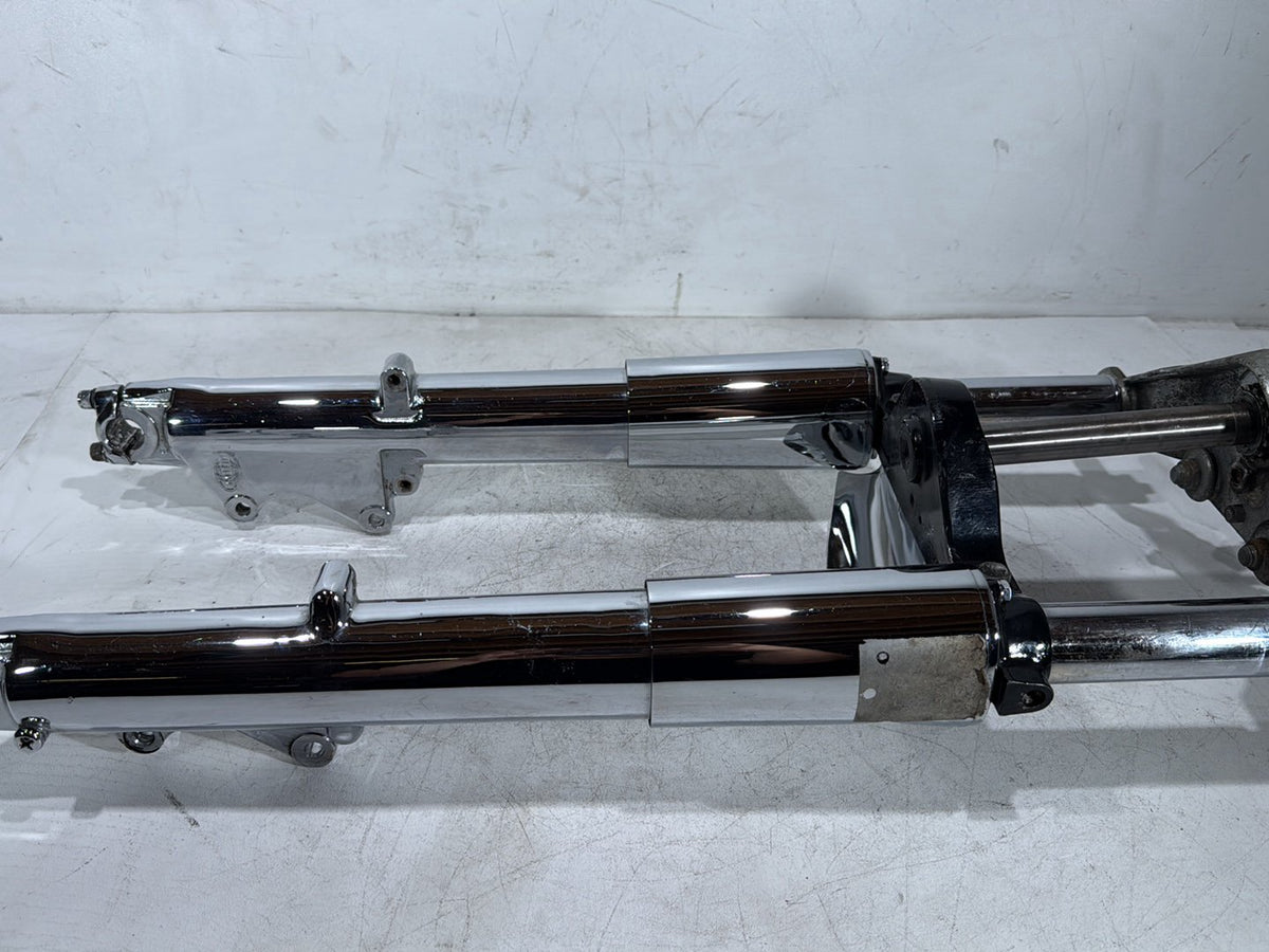 1990 Harley Electra Glide Touring Sport Front Triple Tree Set & LH RH Fork Legs Sliders
