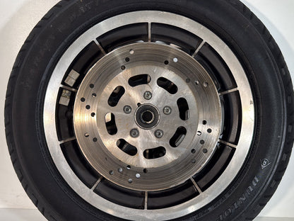 1984 - 1998 Harley-Davidson Touring Electra Glide Classic Front Wheel Rim Tire MT90B16 72H, Dunlop, 16"