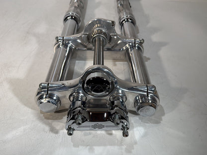 2007 - 2017 Harley-Davidson Dyna Super Glide Custom Front Triple Tree Set & LH RH Fork Legs Sliders 45538-06A