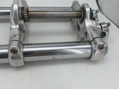 2009 Harley Dyna Street Bob FXDB OEM Front Triple Tree Set & LH RH Fork Legs Sliders