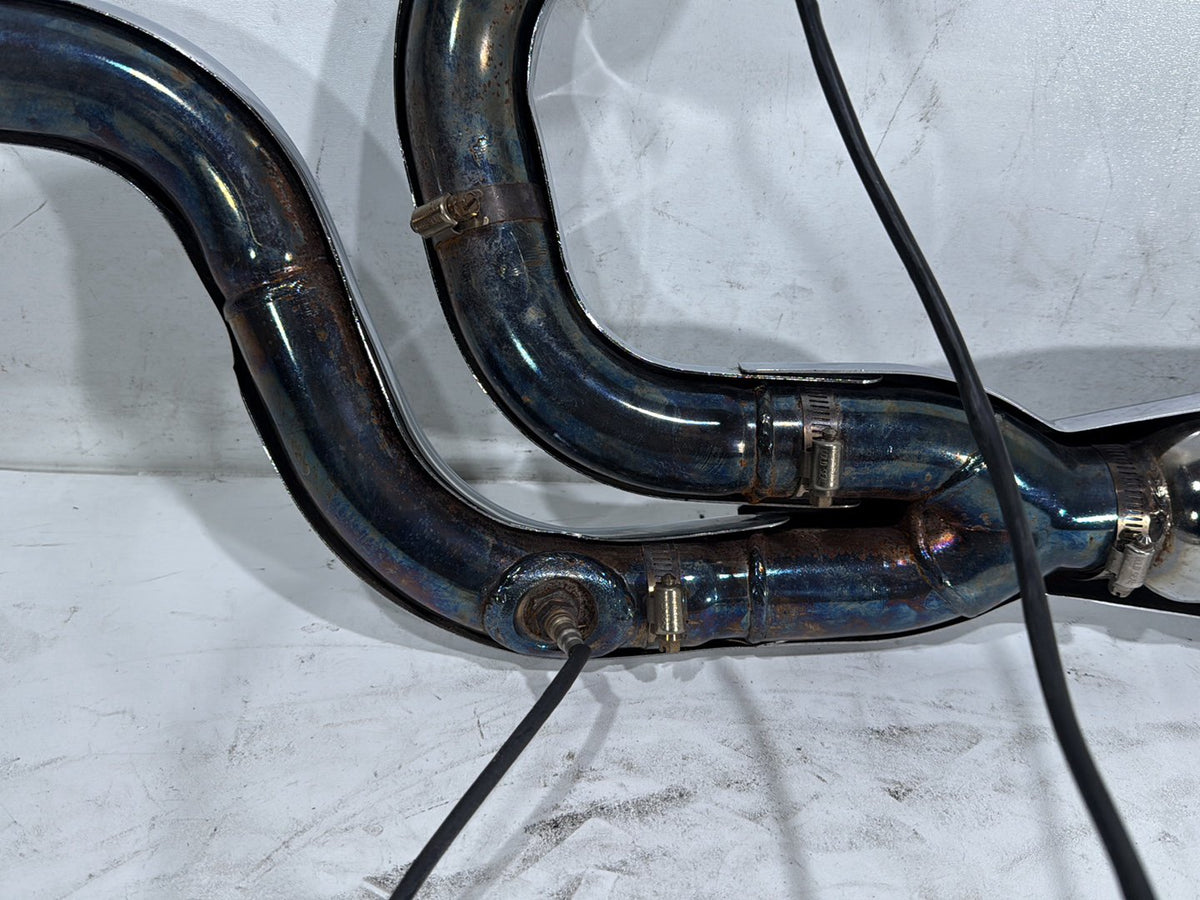 11 Harley Street Glide Touring Exhaust Header Pipe Muffler 2 into 1 NO Bracket